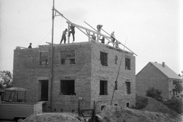 1964 Richtfest Haus in Ailertchen