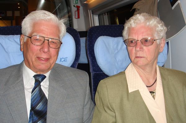 2007 Elfriede und Wendelin Krämer am Tage ihrer Goldhochzeit